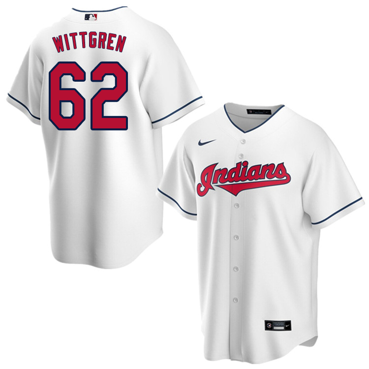 Nike Men #62 Nick Wittgren Cleveland Indians Baseball Jerseys Sale-White